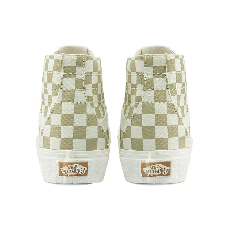 Vans Sk8 Checkerboard Casual High-Top Skate Shoes Unisex Sneakers Milk-Tea VN0A4U169FO