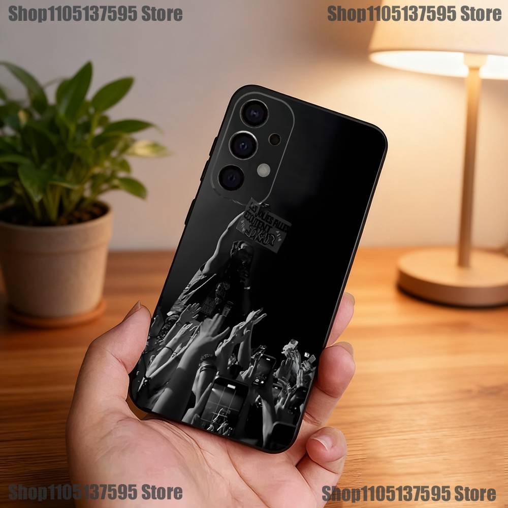 J-JOK air Rapper Phone Case For Samsung S25,S24,S21,S22,S23,S30,Ultra,S20,Plus,Fe,Lite,5G Black Cover