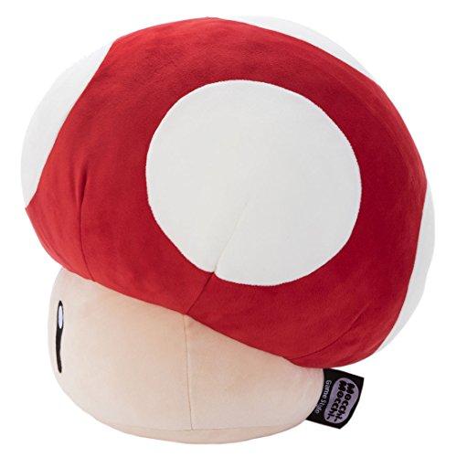 Mario Kart Mocchi-Mocchi-Game Style Dash Mushroom Plush Toy, Approximately 33cm Tall