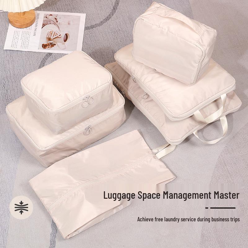 

Набор из шести предметов для хранения и организации в путешествиях из ткани с эффектом памяти 6-Piece Set Gray