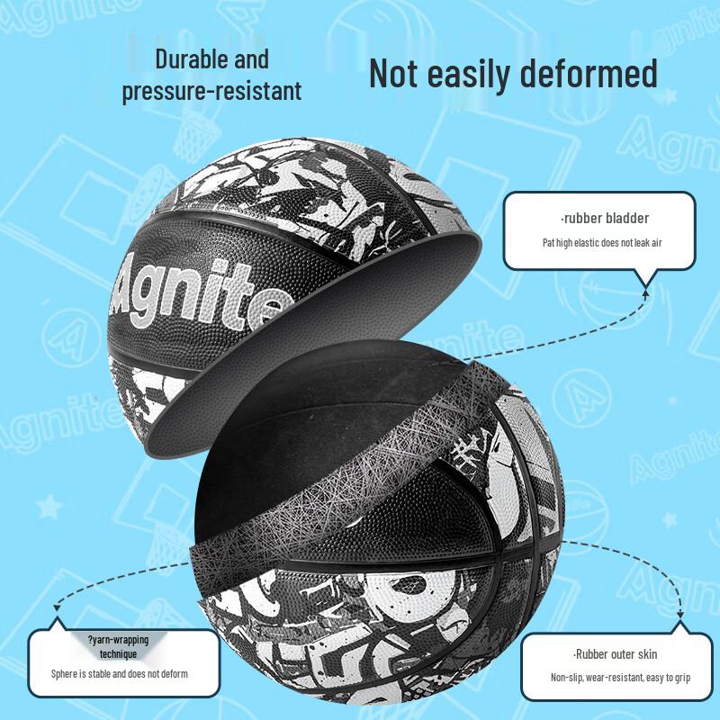 Agnite Graffiti Rubber Basketball