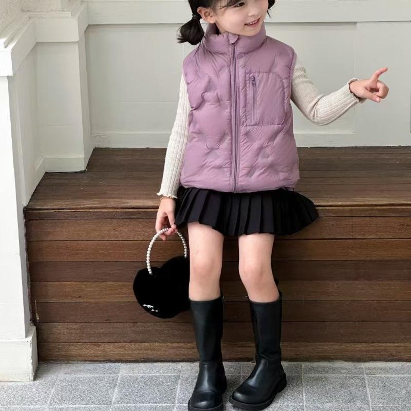 Children's 90% White Duck Down Vest Winter Loose-Fit Boys' and Girls' Vest Jacket