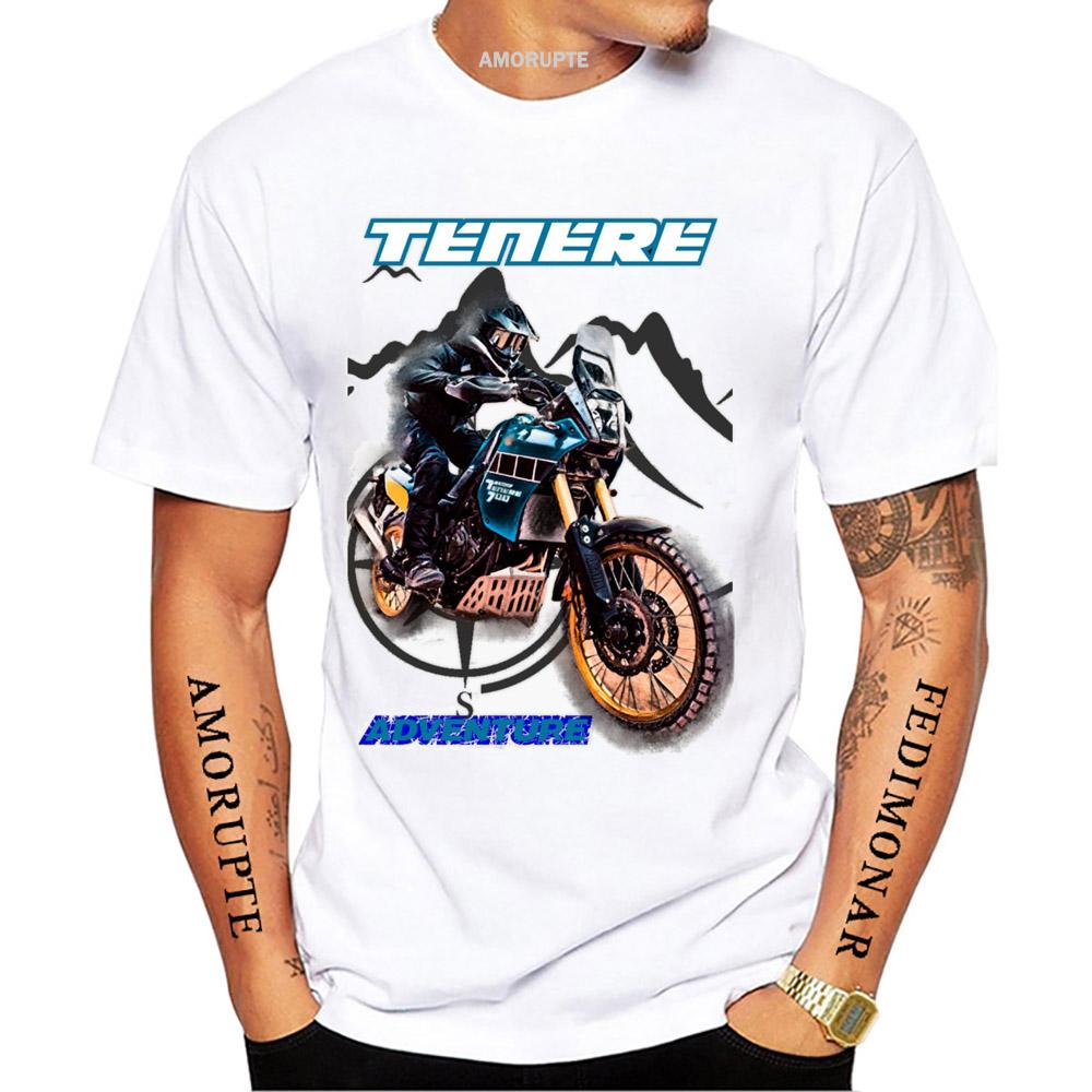2025 New Tenere 700 Adventure SuperTenere 1200 Sport T-shirt Men Short Sleeve Ride Motorcycle T-Shirt Hip Hop Boy Riding  Tees