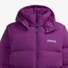 Adidas Originals Embroidered Logo Hooded Down Jacket With Zip Men Outerwear Purple H13575