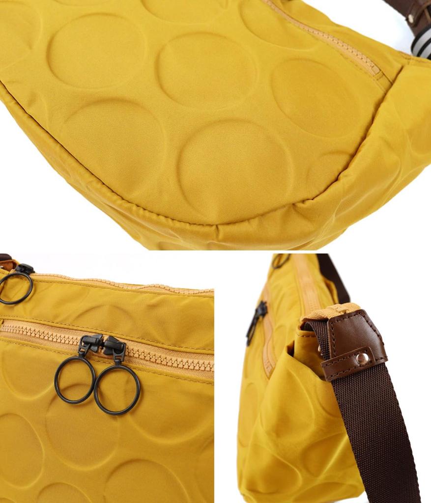 Basara Zeta Half-Moon Shoulder Bag, Water-Repellent, 1414819 (Gray (11))