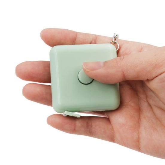 Square Retractable Tape Measure with Keychain Portable Mini Double-sided Soft Measuring Tape Tailor Sewing Cloth Body Measurement Tape