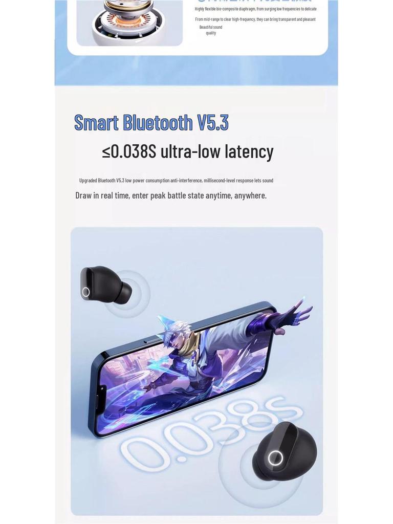 2025 StudioBuds Wireless Noise-Cancelling Mini In-Ear Sports Earphones