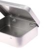 1Pc Frosted Household Iron Storage Box Metal Box Tin Plated Container Empty Hinged Lid Small Empty Storage Box