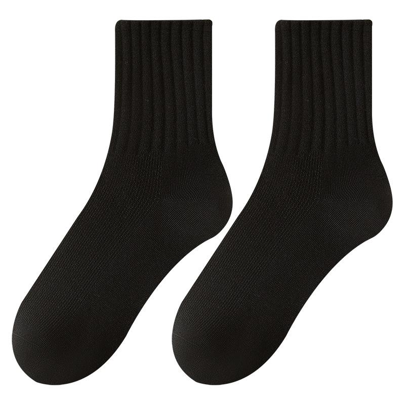 Female Autumn and Winter New Deodorizing Sweat Absorbing Comfortable Cotton Tube Socks