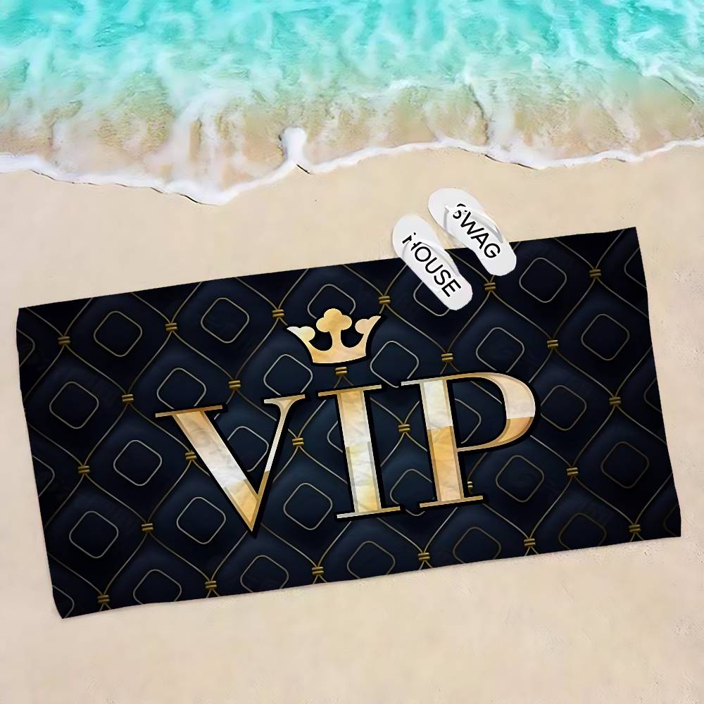 Laser VIP Beach Towel Colorful Bath Towels For Girl Microfiber Quick Dry Custom Sand Free Beach Yoga Spa Gym Pool