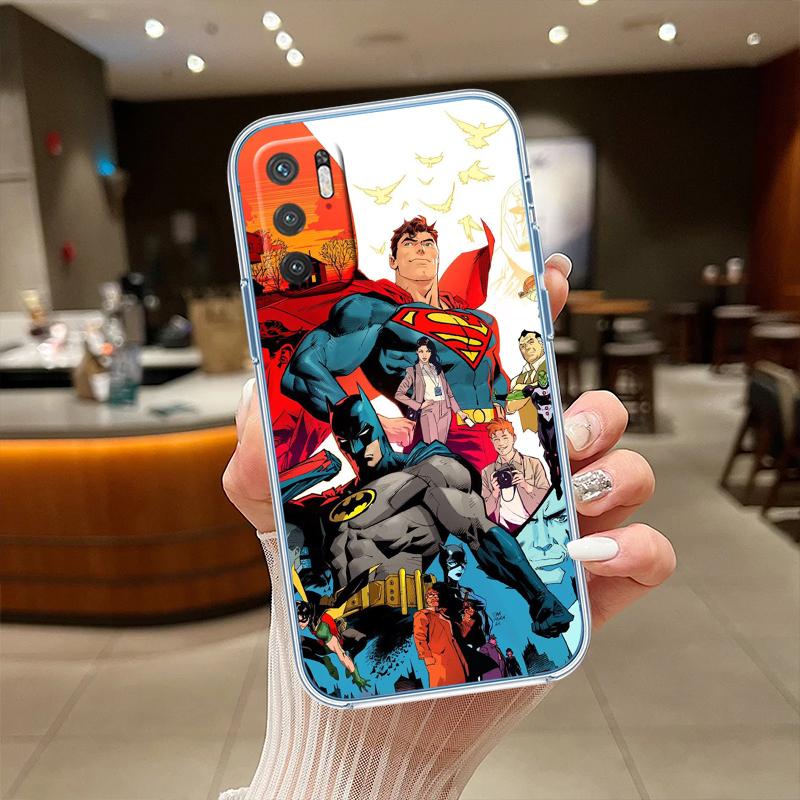 RE57 Superman Transparent Phone Case for LG K22 K30 K40 K40S K41 K42 K50 K50S K51 K51S K52 K61 K62 K71 K92 Q60 Q61 V40 V50 V60