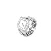Korean Style Roman Numeral Adjustable Women's Ring - Retro Fashion Clock Design, Heavy Craftsmanship for Trendy Hip Hop Look