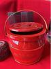 Solid Wood Wedding Dowry Toilet Set: Small & Large Subson Buckets, Three-Piece Joy Collection