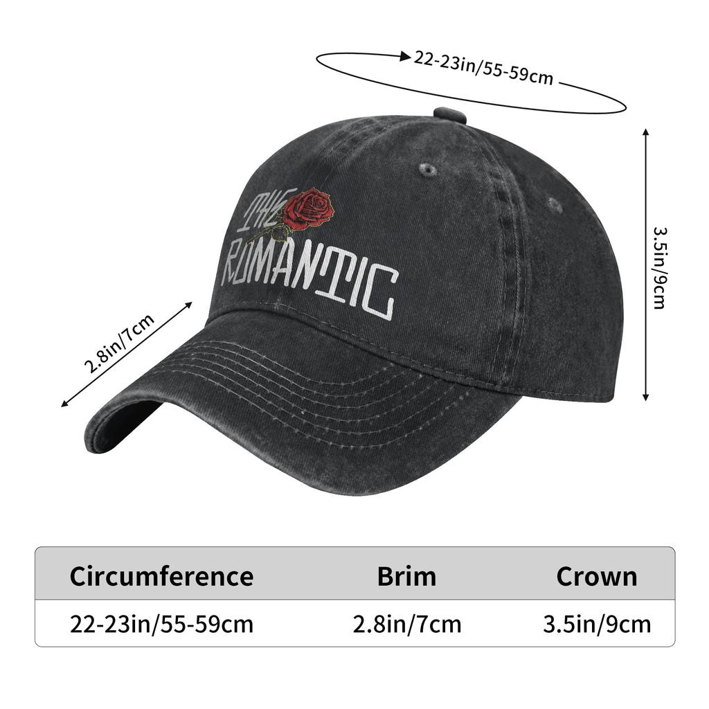 Bruno Mars Die Romantische Tour 2026 Kopfbedeckung Baseballkappen Herren Damen Lässig Kappen Hut Verstellbar Trucker Caps Snapback Kappe