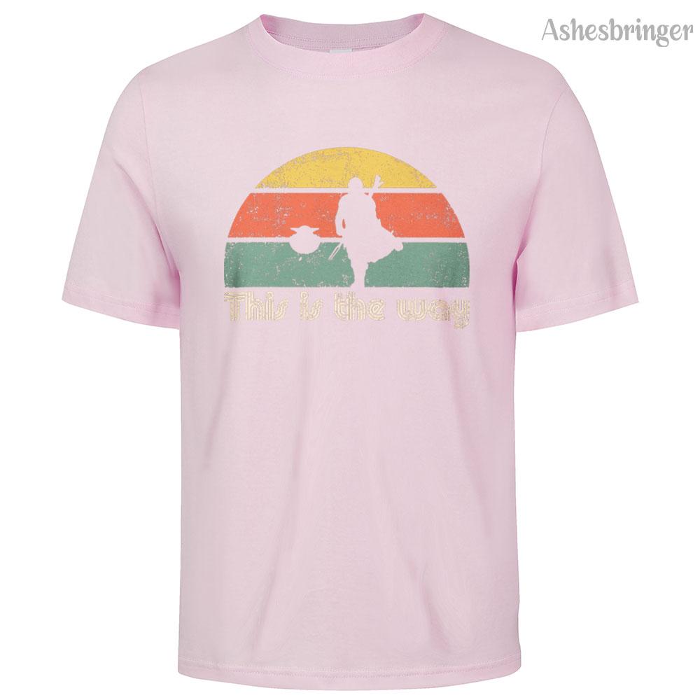 Vīriešu kokvilnas Jedi The Retro Way grafisks T-krekls, ielas ikdienas stila T-krekls vīriešiem un sievietēm