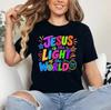 Jezus is Het Licht van de Wereld Johannes 8:12 Christelijk VBS Neon Unisex T-shirt