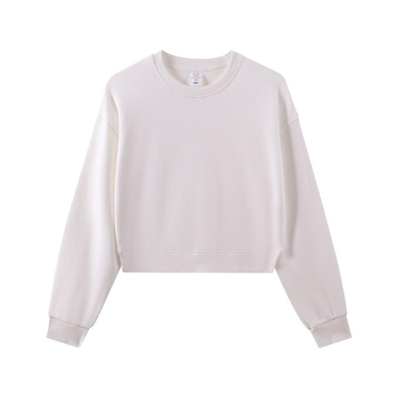 3 Large Fur Ring Solid Color Turtleneck Hooded Zipper Women's Short Hoodie Autumn and Winter Round Neck Fashion Sweater Women