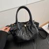 New Woven Bucket Bag Women Minimalist Versatile Shoulder Crossbody High-end Handheld Purse CLE