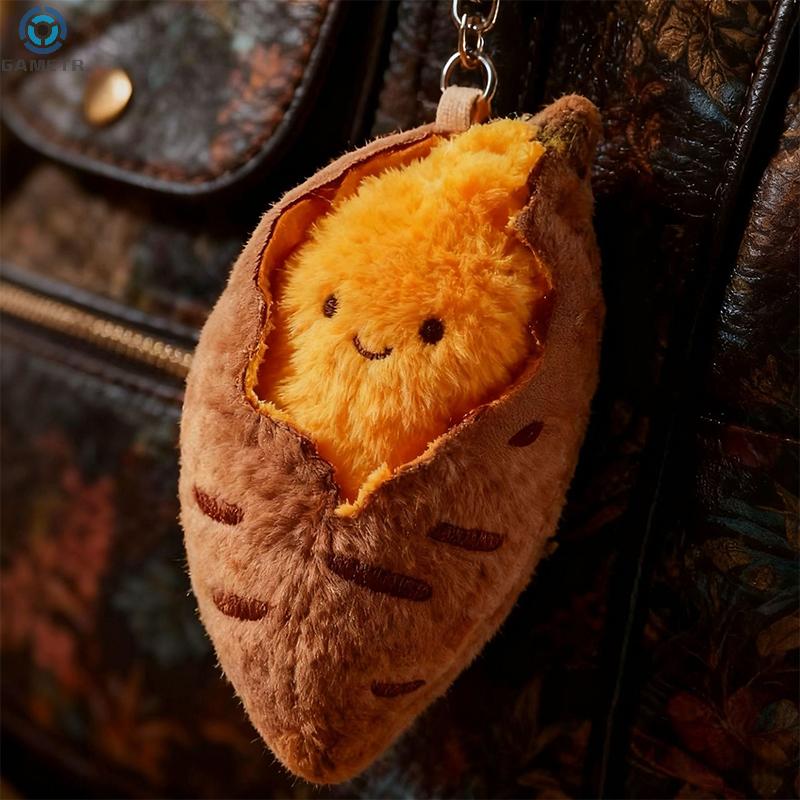 Roasted Sweet Potato Cartoon Soft Toy Keychain - A Wonderful Winter Accessory and New Year Present for Children