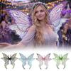 Magical Sparkling Fairy Wings Two-color Flower Angel Wings Colorful Cicada Wing for Women Girls