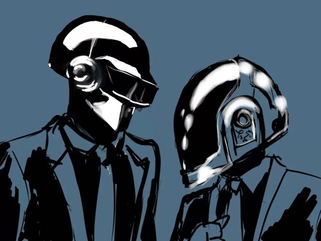 Daft Punk Music Singer Star Canvas Poster Alternative Abstract Art Painting Funny Wall Pictures Print for Cafes Bar Home Decor