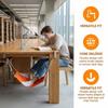 Ergonomic Adjustable Foot Hammock Portable Tool-free Desk Foot Rest Foldable Breathable Office Foot Support Airplane Travel