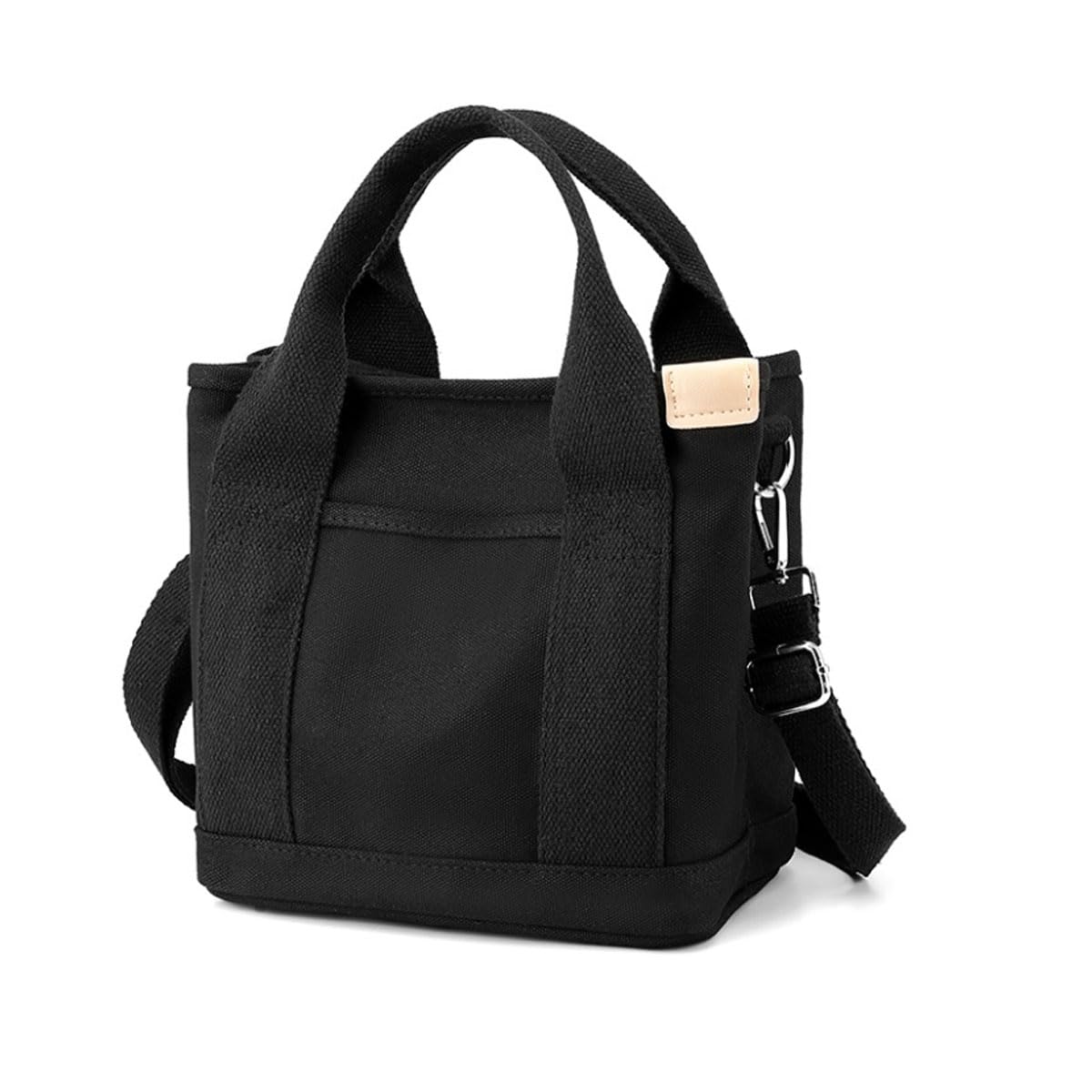 

Mini Tote Bag with Shoulder Canvas Tote Mini Lots of Canvas 3 Lunch Divider Divider Included [MRSXXNTY] Strap, Bag, Tote, Pockets, Women s Tote, чёрный