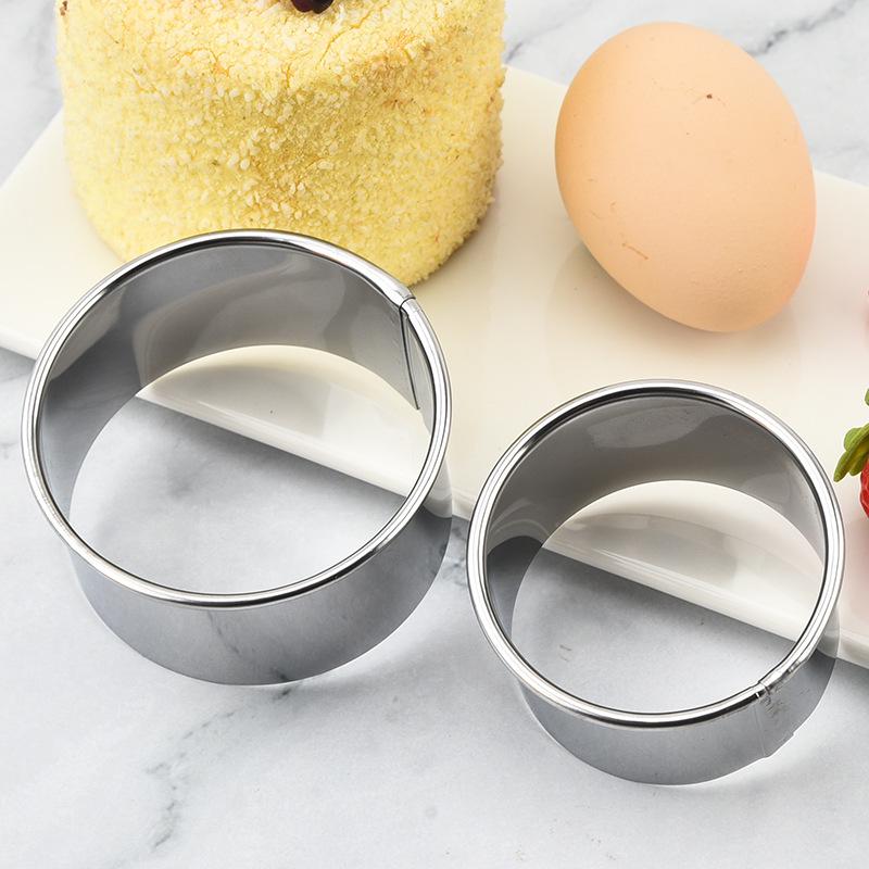 Stainless Steel Mousse Ring Cake and Dumpling Cutting Mold, Biscuit Mold, Kitchen Baking Tool.