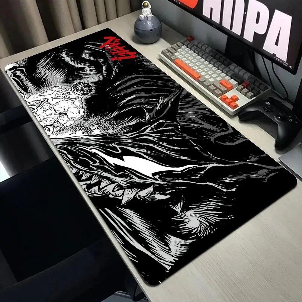 Miecz Guts w Berserk Podkładka pod mysz Komputer Laptop Anime Mata na klawiaturę Duża podkładka pod mysz Klawiatury Gracze Podkładka na biurko Gumowe obszyte krawędzie