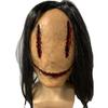 Spooky Scary Halloween Mask Full Face Mask Long Hair Demon Mask Ghost Cosplay Mask  Dress Party