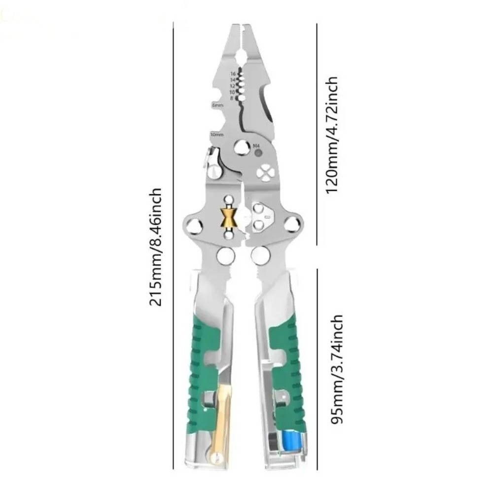 Voltage Testing Electrician Stripping Plier Cable Cutting Wire Stripper  Splitting