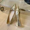 Fashion 2025 Temperament Shallow Single Shoes Women's New Inside High Wedge Pointed Toe Versatile Flat Shoes for Women