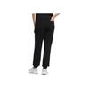Adidas Originals Trefoil FW22 Solid Color Print Logo Joggers with Elastic Cuffs Women Bottoms Black IC8133