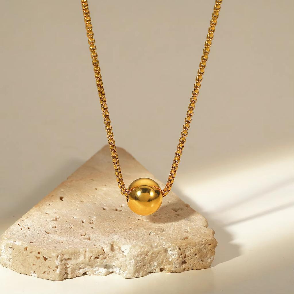 Yori Distinctive Stainless Steel Balls Pendant New Style Necklace Bracelet 18K Gold Plated Waterproof Fashion Statement Jewelry