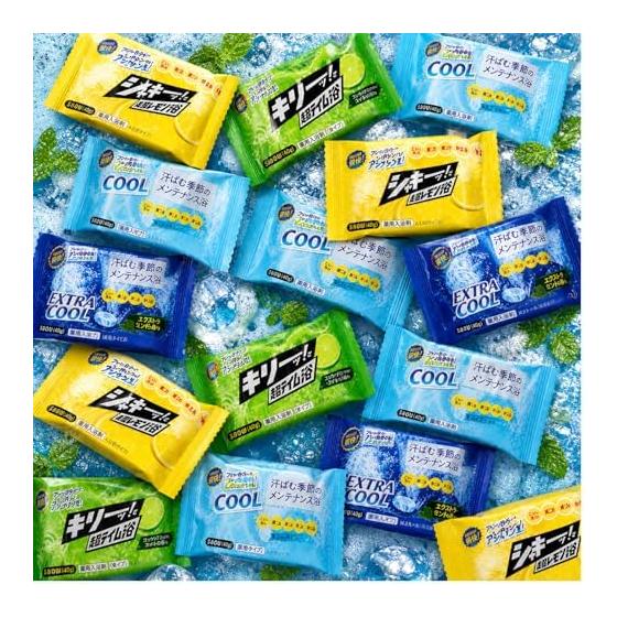 Cool Type Medicated Bath Salts, 4 Types, Large Capacity, Original Assortment, 16 Tablets, 40 Tablets, 80 Tablets Bubb Assortment, Summer Refreshing,