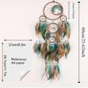 1pc 6 rings Tree of Life Dreamcatcher, Hand-woven Multi-ring Feather Wind Chimes Home Ornaments, Hanging Pendants, Wall Art,
