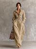 Elegant European & American Style Women's Zipper Lapel Dress with Elastic Waist