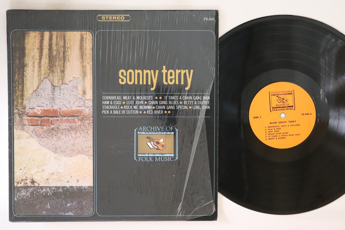 

LP Record SONNY TERRY - Blind Sonny Terry FS206 ARCHIVE OF FOLK 1965 US Blues Used