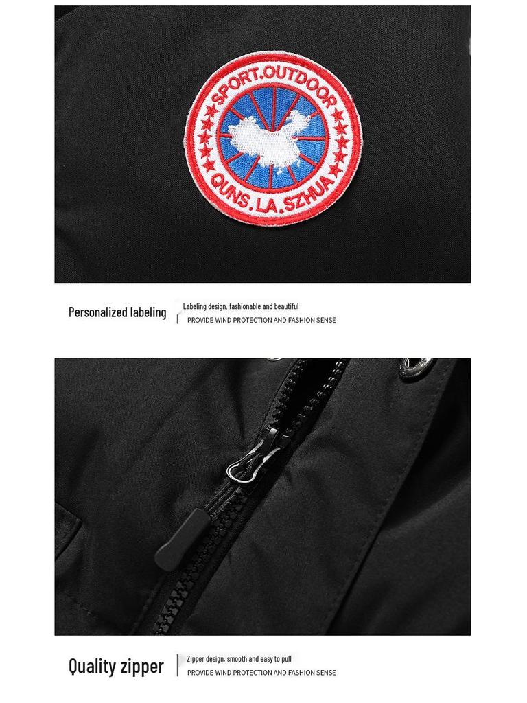 Korean Style Men's Casual Sleeveless Down Cotton Vest - Autumn/Winter, Plus Size