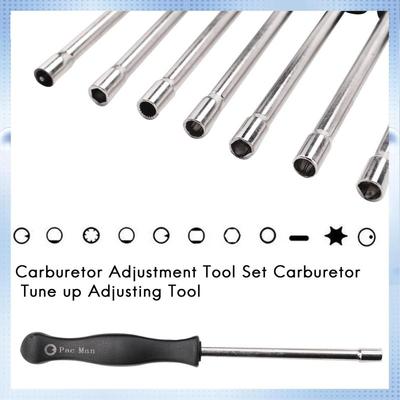 A51K-11Pcs Carburetor Adjustment Screwdriver Tool Kit With Carb Cleaning Needles Brushes Fit For Common 2 Cycle Carburator