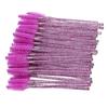 50 Stück Nylon-Make-up-Pinsel, Mascara-Stäbe, Wimpern, Augenbrauen, tragbarer Einwegpinsel