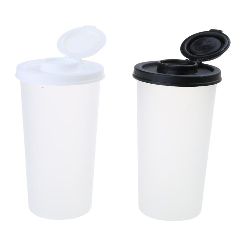 

Set of 2 Salt and Peppers Shakers Moisture Proof Plastic Spices Dispenser Seasoning Bottles for Picnic and Camping 1