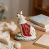 Decorative Flexible 3D Wolf Mold Cute Non-stick Cloak Wolf Dog Mold DIY Craft Reusable Candle Ornament Mould Plaster Statues