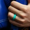 7Pcs/Set Multi Color Fashion Silicone Finger Ring Couple Lover Jewelry Gift