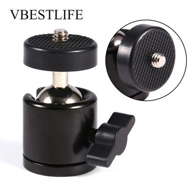 Soporte de cabeza esférica VBESTLIFE con rotación de 360 grados y tornillo de 1/4"