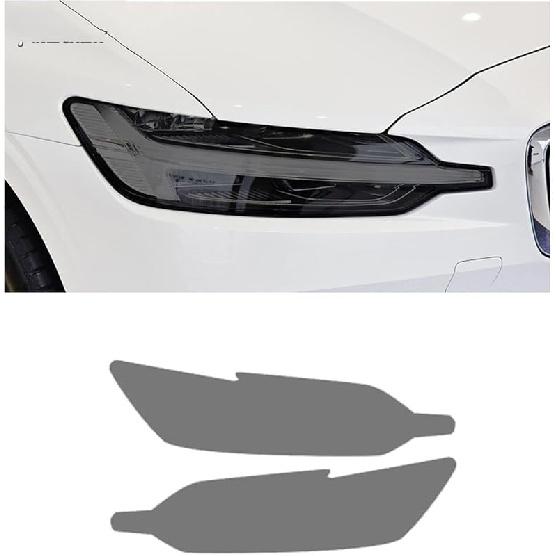 

Защитная пленка для фар автомобиля для Volvo S60 2019-настоящее время Аксессуары 2 шт. Пленка для тонировки фар автомобиля Дымчато-черная Защитная пленка Передний свет S602019-on