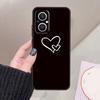 Cute Pretty Little White Heart Funda For OPPO Reno 12 F 11F 13F 14F 10 13 14 15 Pro 7 8 Lite OPPO Find X8 X6 X5 X9 Pro Case