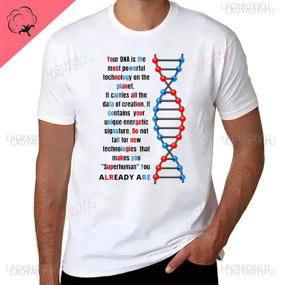 Interesting Biology Genetics DNA RNA Single Gift Streetwear Printed Tshirt Summer Shortsleev Casual Fashion Tshirt Clothing