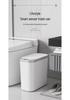 Smart Large-Capacity Trash Can with Lid for Bathroom, Toilet, Kitchen, and Living Room