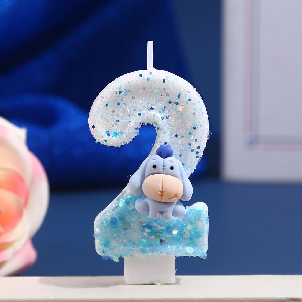 Digital Candle Birthday Little Celebration Cake Topper Decoration